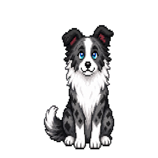 星宝，一只陨石色边境牧羊犬